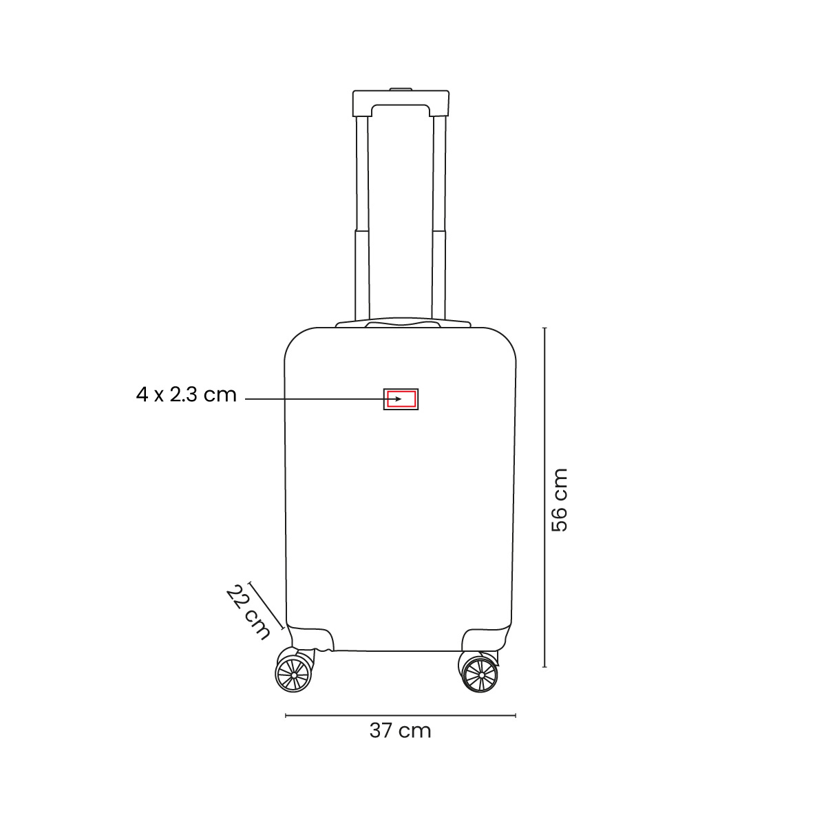 SIN 722 - MALETA TROLLEY RUDDER - MALETAS TROLLEY - Image 2